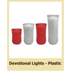 Dadant - Devotional Lights Plastic (24 pcs) Red 2 7/8 X 7 5/8   